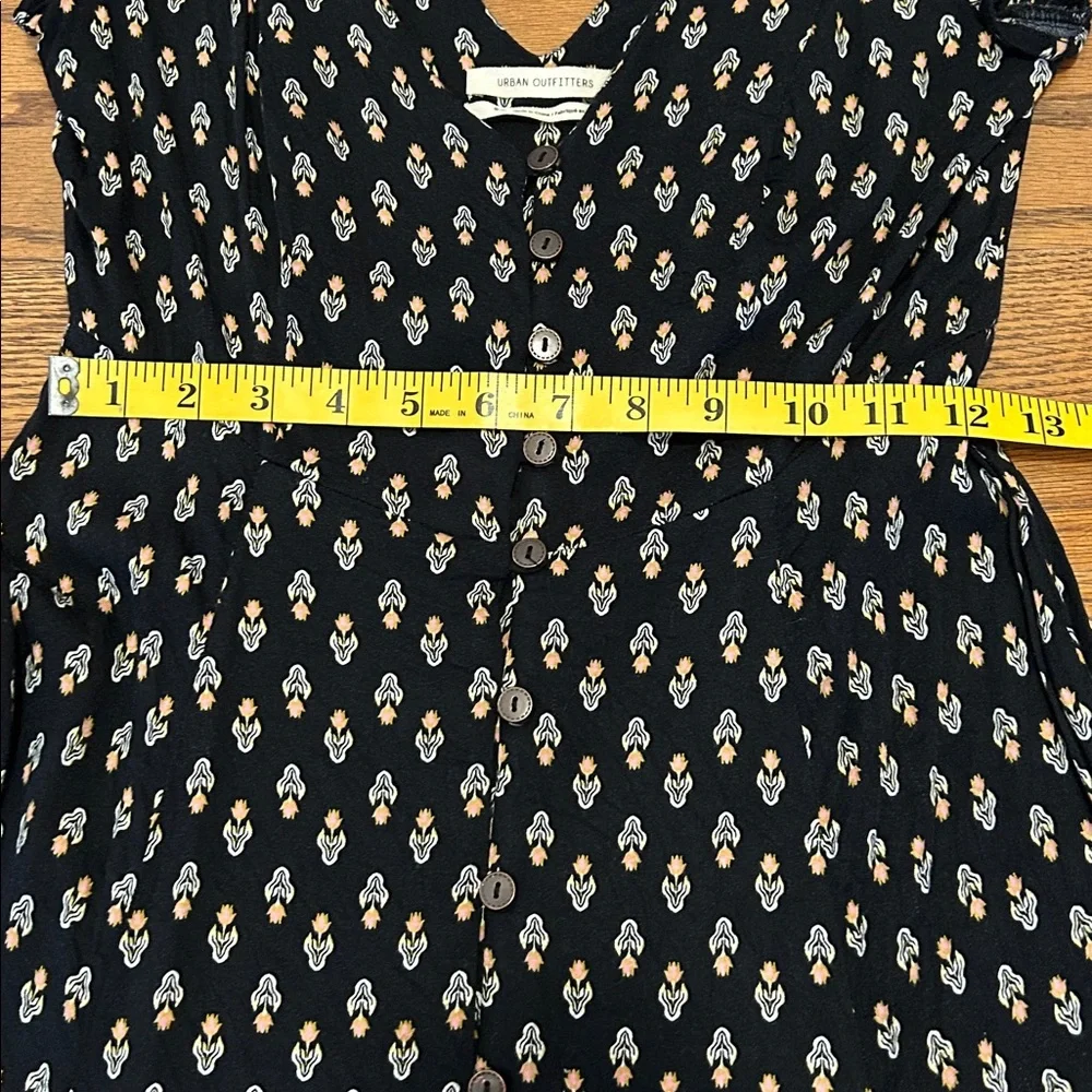 Urban Outfitters Malena Feminine Flare Low Cut Midi Dress - Picture 10 of 15